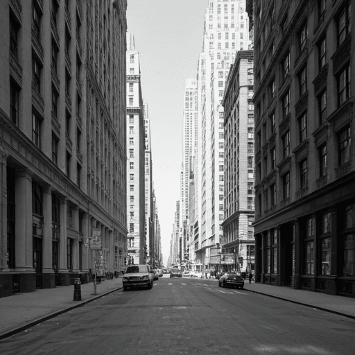 Historic black and white photo of the New York City jewelry trade