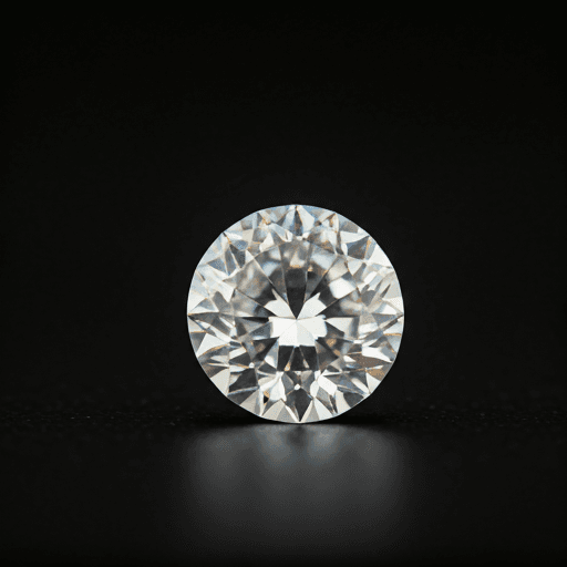 Shining diamond on a black background