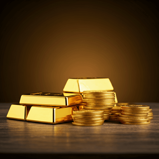 Gold bars and bullion